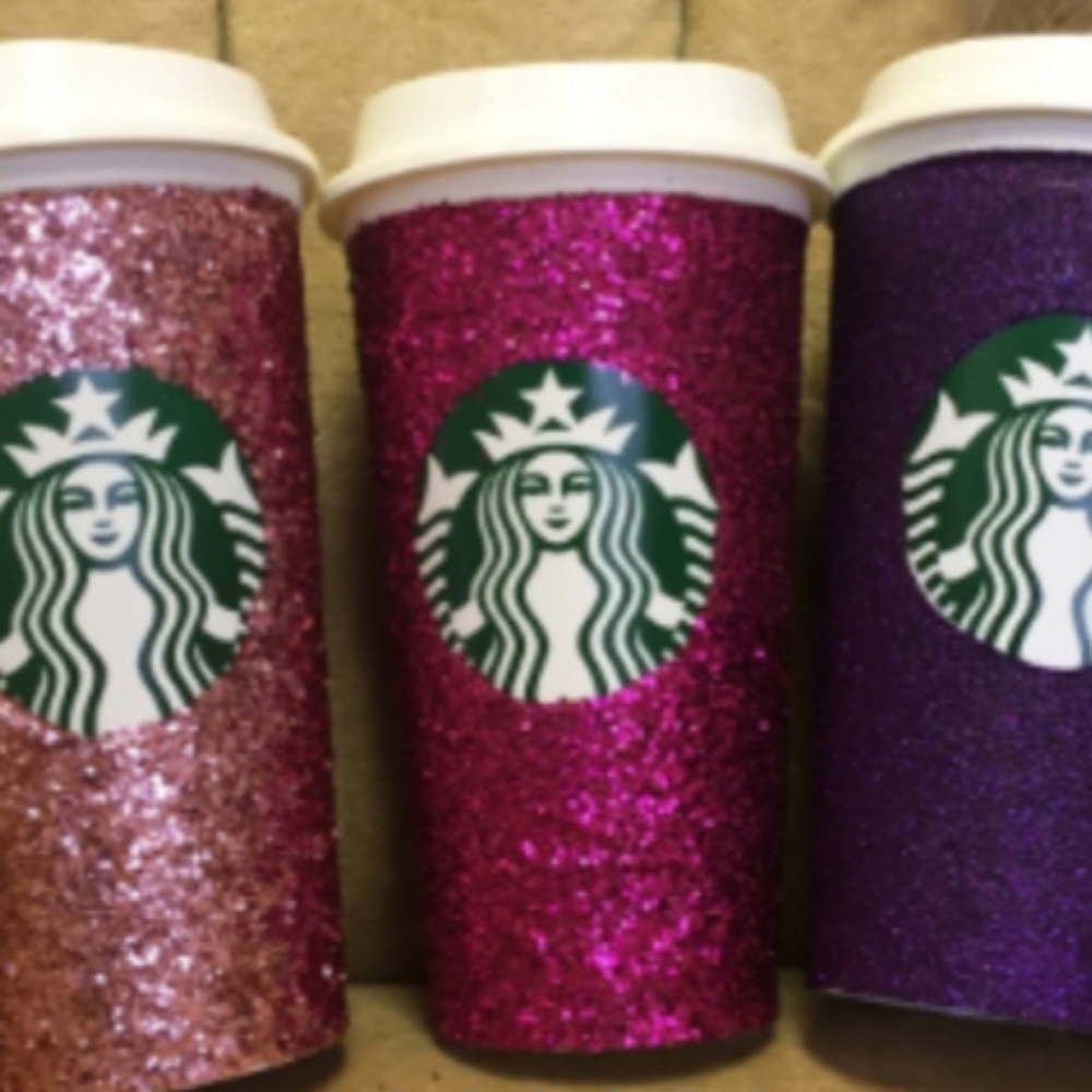 Personalized Starbucks Glitter Cup